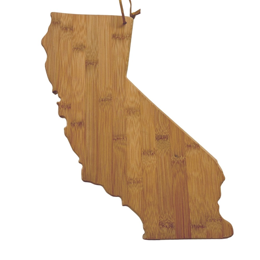 Totally Bamboo California Shaped‎ Cutting Board Serving Board Wall Decor